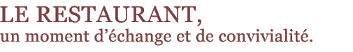 le restaurant