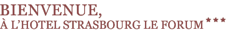 bienvenue hotel strasbourg le forum